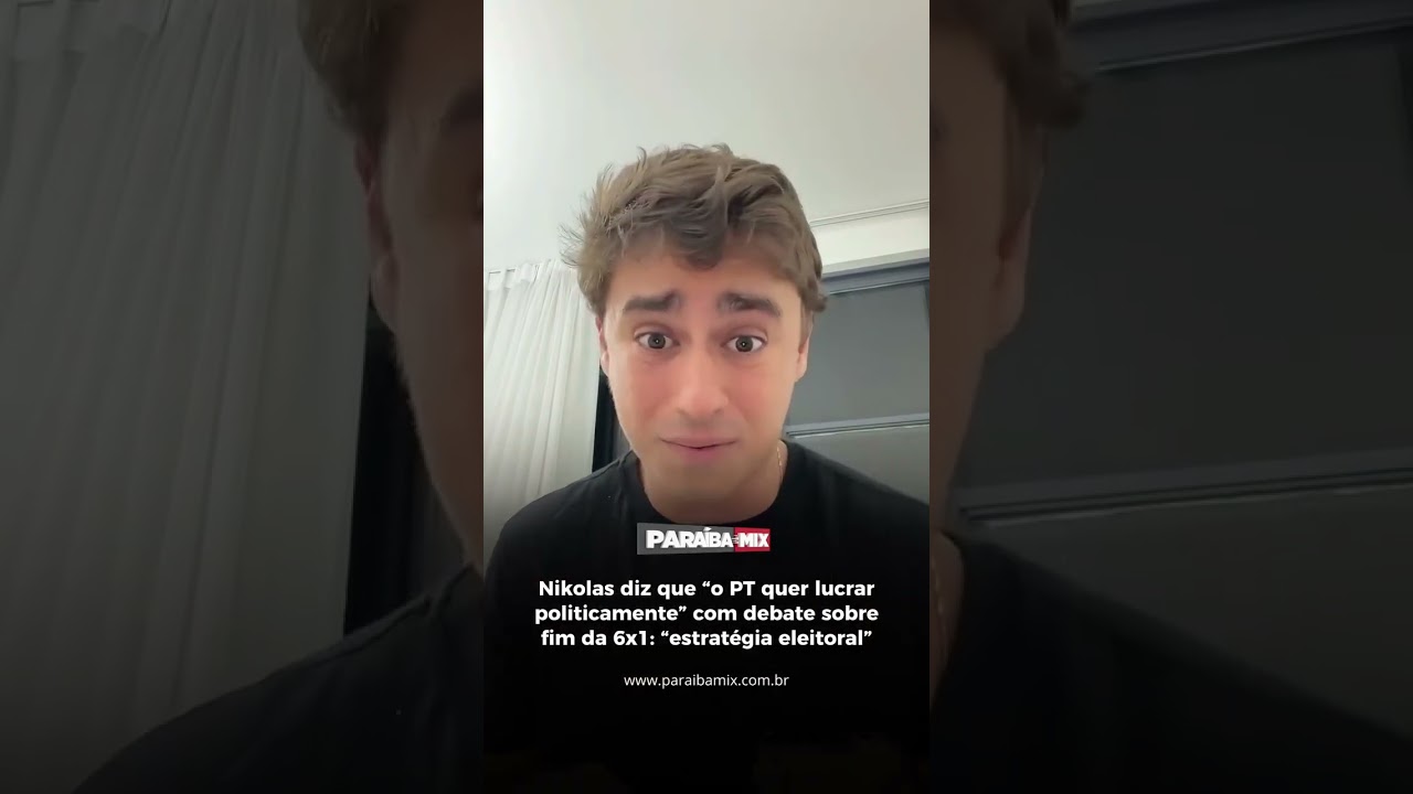 Nikolas diz que "o PT quer lucrar politicamente" com debate sobre fim da 6x1: "estratégia eleitoral"