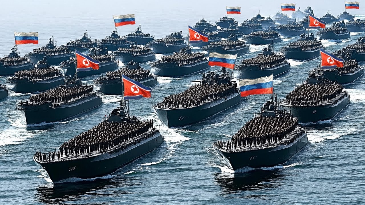 2 минуты назад! 90 000 северокорейских российских кораблей, прибывающих на остров змеи