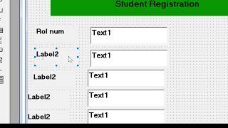 How  create student registration in vb6.0