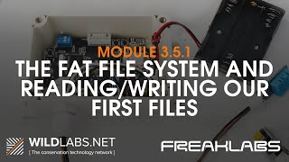 Build Your Own Data Logger: Module 3.5.1: The FAT File System and Reading/Writing Our First Files