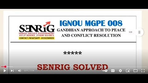 IGNOU MGPE 008 Solved Assignment 2024-25 ENGLISH Medium |  IGNOU BA