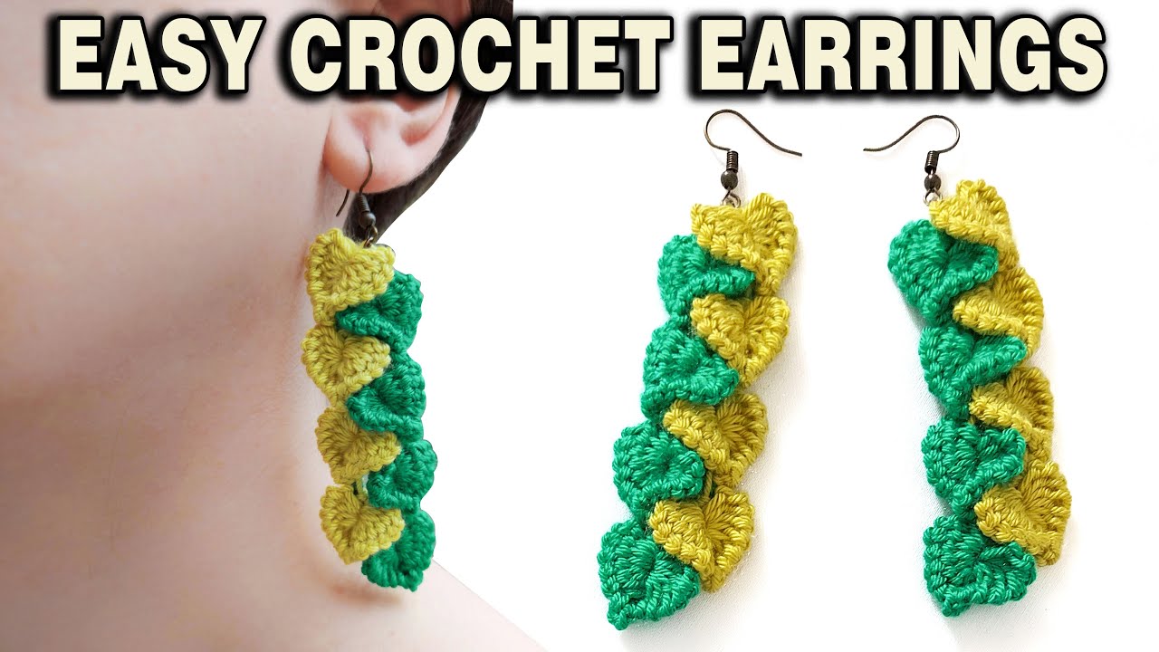DIY Crochet Leaf Earrings Tutorial | Easy & Elegant Handmade Jewelry