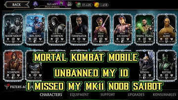 Mk Mobile Unbanned My Real  ID With 85k Souls 1.45 Billion Coins Thanks To Mortal Kombat Mobile