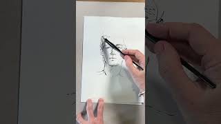 Portrait Sketch with Ink