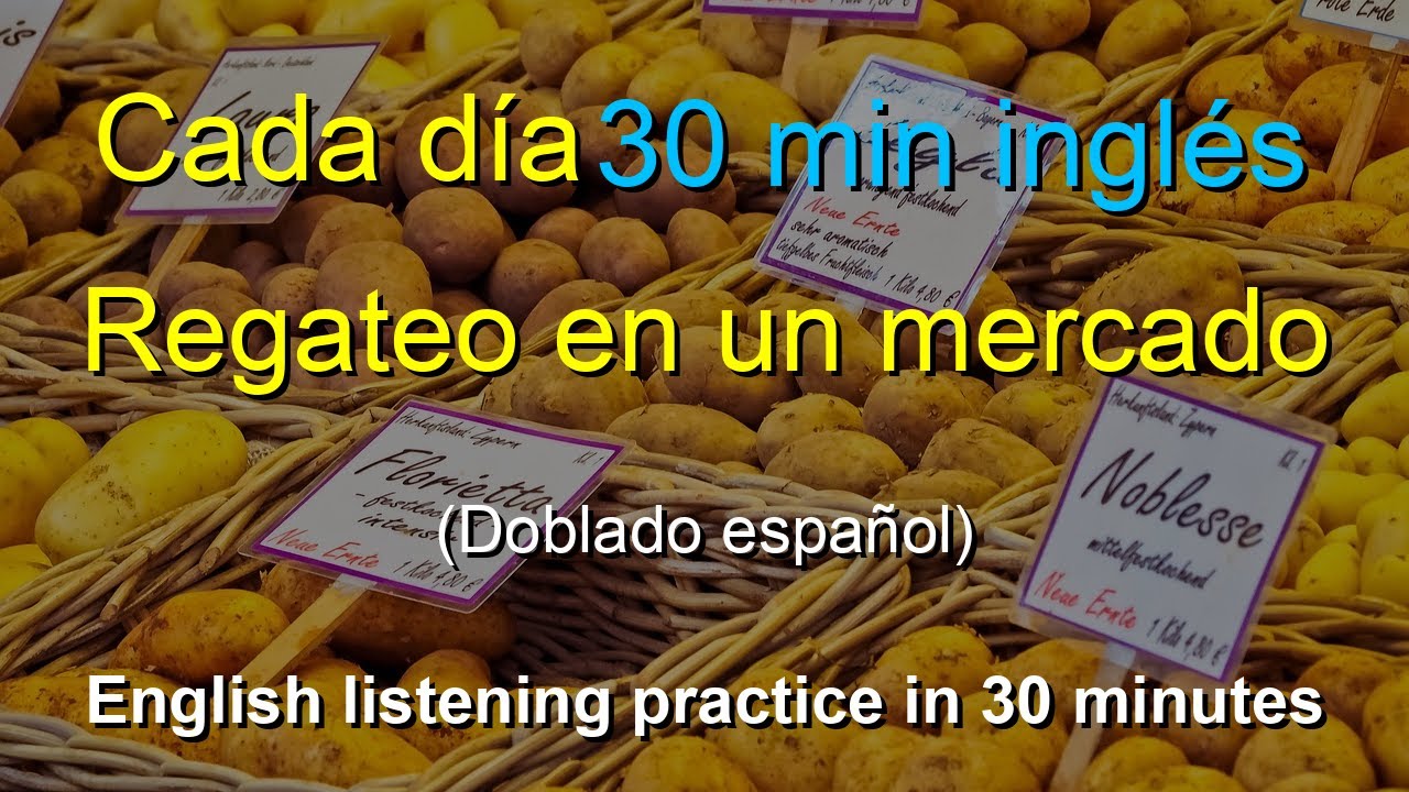 🎧Práctica eficaz de escucha y conversación en inglés: Regatear en un mercado｜Explicación bilingüe