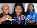 Une fille qui ne sait pas se maquiller vous montre sa routine makeup 💀ft Sdamey Hair
