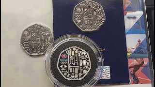 3 DIFFERENT 2021 TEAM GB 50P COINS REVIEW + VALUES