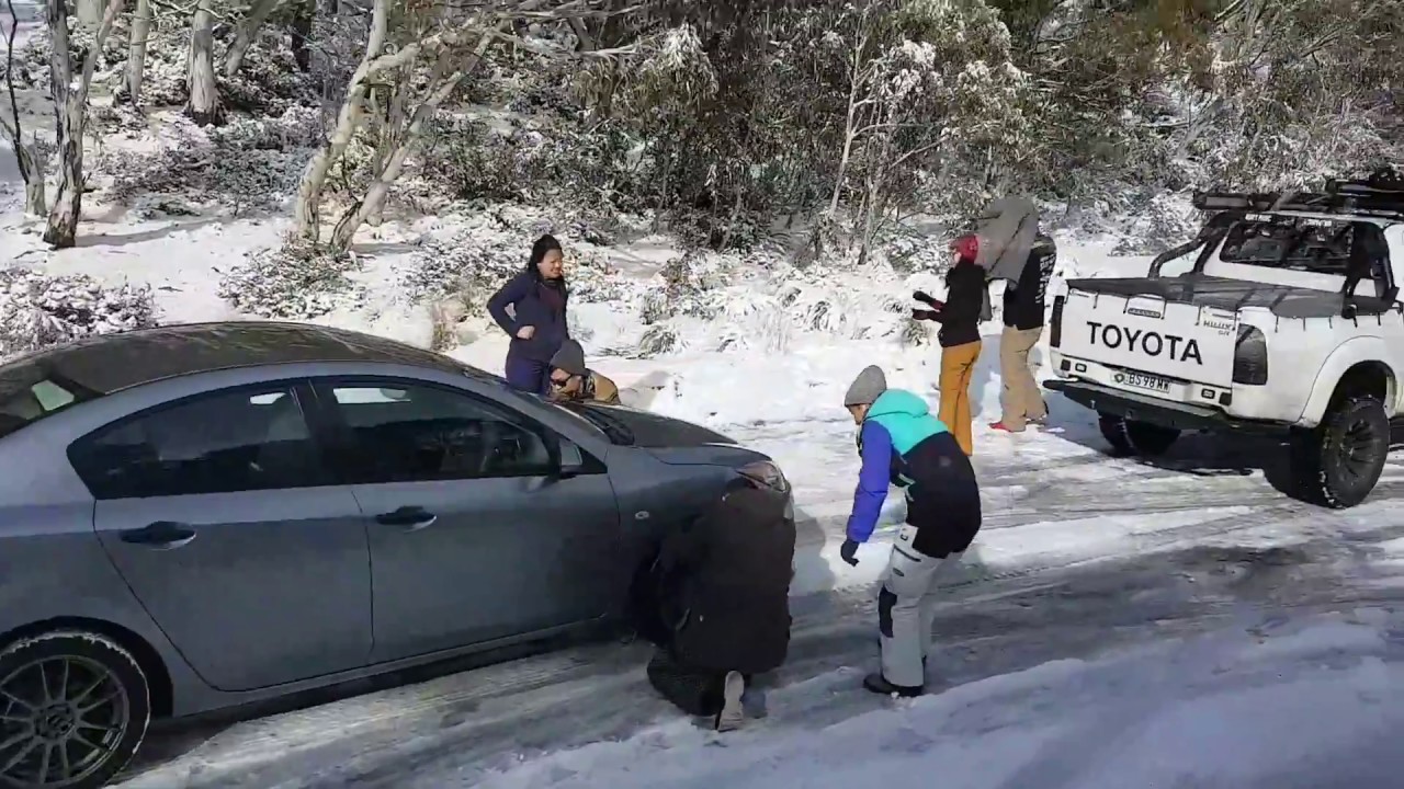 Snow Chains Mandatory Entrance to Kosciuszko National Park YouTube