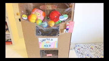 DIY Cardboard Candy/Squishy Vending Machine