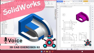 SolidWorks | 3D CAD EXERCISES 82 | StudyCadCam | Solution Tutorial |