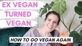 HOW TO GO VEGAN AGAIN (after falling off the wagon) /Ex vegan turned vegan