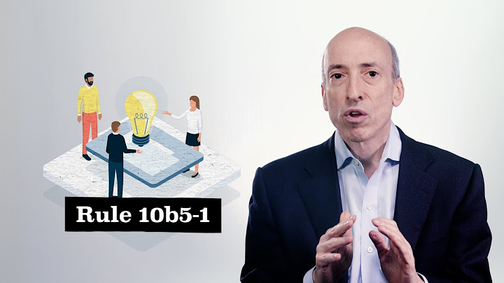 Rule 10b5-1 Insider Trading Plans & Material Nonpublic Information | Office Hours with Gary Gensler