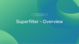 Getting started with Superfilter
