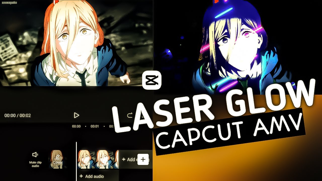 LASER GLOW LIKE AFTER EFFECT CAPCUT AMV #CAPCUT #AMV #tutorial #EDIT # ...