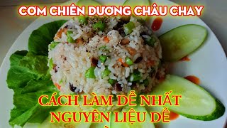 Cách làm Cơm Chiên Dương Châu Chay đơn giản nhất 2021 #monchay