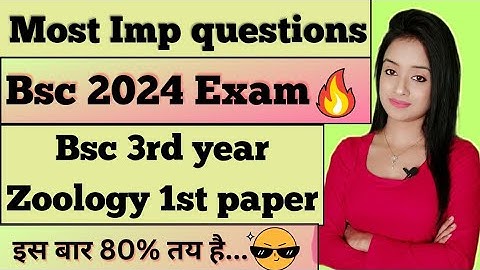 bsc 3rd year zoology first part most important questions for bsc 2024 exam knowledge adda lion batch