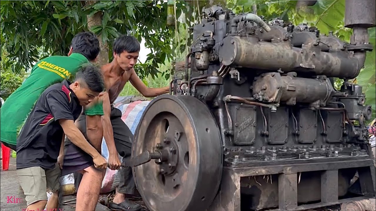 3 Cha con muốn bỏ ăn khi quay máy YANMAR 4 Cổ 82 Năm