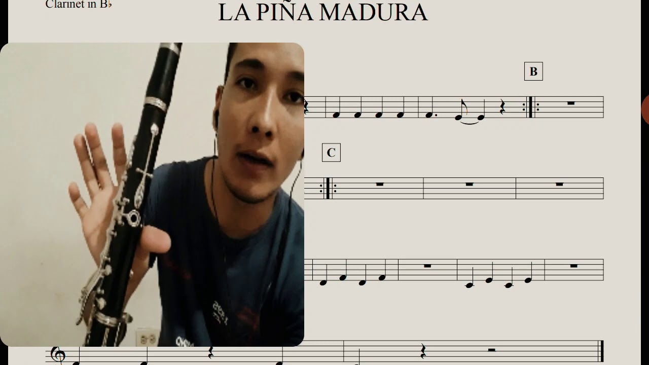 Interpretación Piña Madura en Clarinete - YouTube