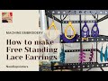 Free Standing Lace Earrings Tutorial - DIME Just Earrings