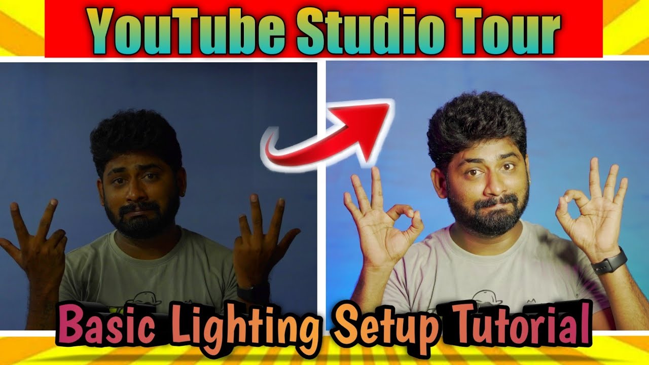 My Studio Tour | Basic Lighting setup for youtube beginners | Mr Camera ...
