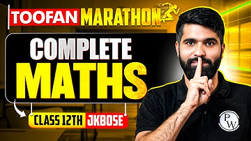 JKBOSE Class 12th | Complete Maths🔥 (Theory + CYQ