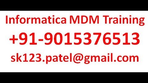 Informatica MDM Training | Match process   Data manager and Merge manager