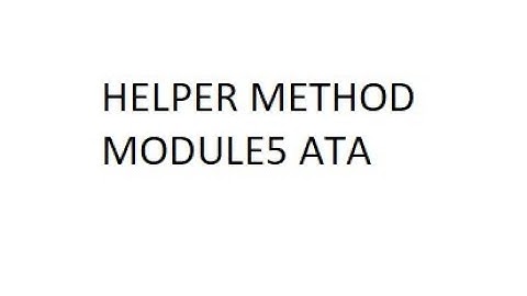 Helper Method_Module5_ATA Amazon Technical Academy