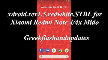 xdroid.rev1.5.redwhite.STBL for Xiaomi Redmi Note 4/4x Mido