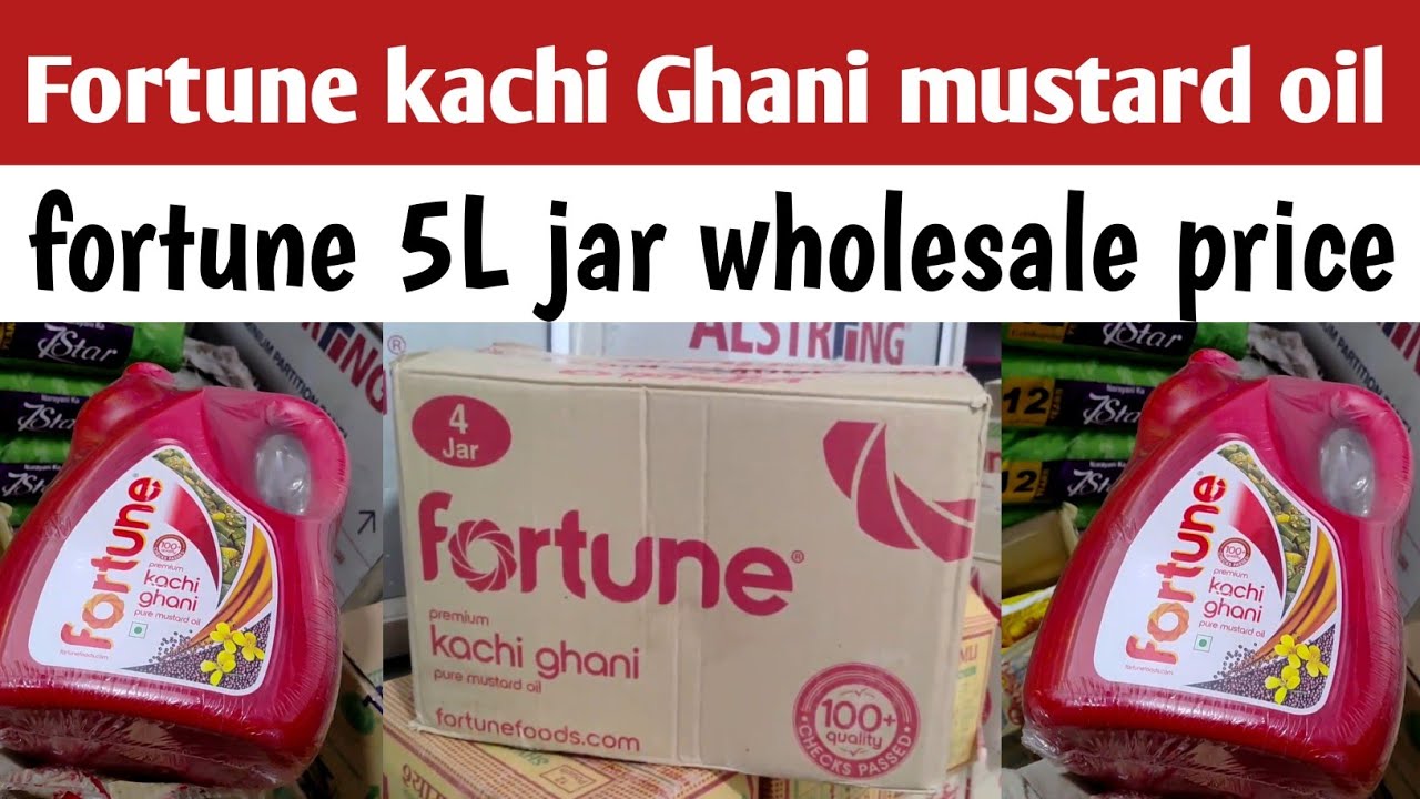 Fortune kachi Ghani mustard oil 5L jar wholesale price 2026 #dukaanwala