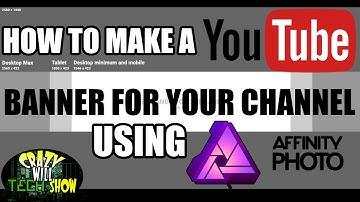 How to make a youtube banner for your channel using affinity photo