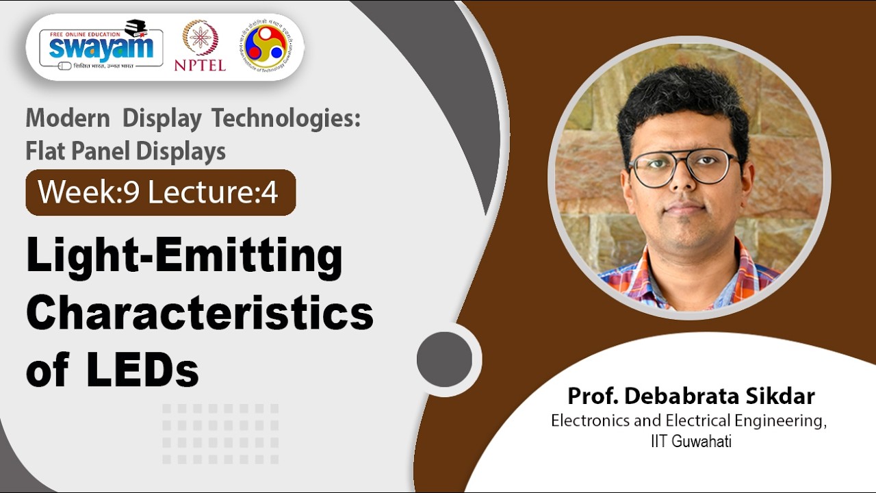 Lec 44: Light-Emitting Characteristics of LEDs