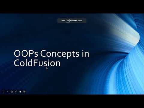 OOP Concepts in coldFusion | Object Oriented Programming in ColdFusion
