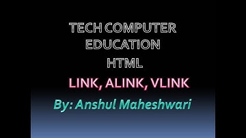 LINK, ALINK, VLINK attributes