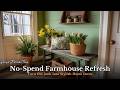 Spring Farmhouse Decor Ideas WITHOUT Buying New Stuff (Thrifted & Vintage Hacks!)
