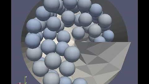 Simple Triangulated Screw Geometry in MercuryDPM (top view)