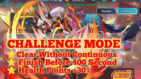 Megaman X Dive Re-rerun Event Mission Code R.I.S.E Challenge Mode [High Difficulty] {Rockman X Dive}