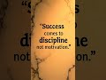 Why Motivation is a Lie | Discipline is Everything 📈 #motivation #dailymotivation #selfimprovement