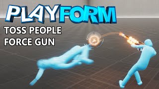 PlayForm - Tossing People with a Physical Force Gun - Active Ragdoll Game screenshot 5