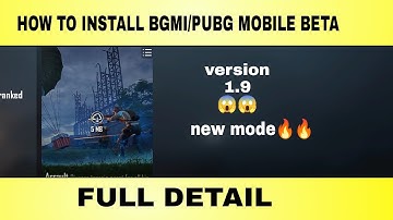 how to download beta pubg mobile 1.9 version |full details | #pubgmobile #bgmi #beta#bgmihelper