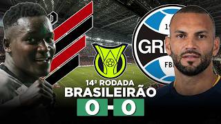 EM JOGO DE EXPULSÕES, ATHLETICO E GRÊMIO EMPATAM SEM GOLS PELO BRASILEIRÃO!