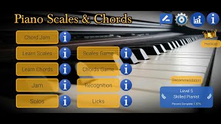 Improvisation Demonstration for Piano Scales and Chords App screenshot 4