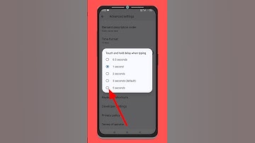 Touch and hold delay setting for Smooth gameplay in poco mobile phone #shorts
