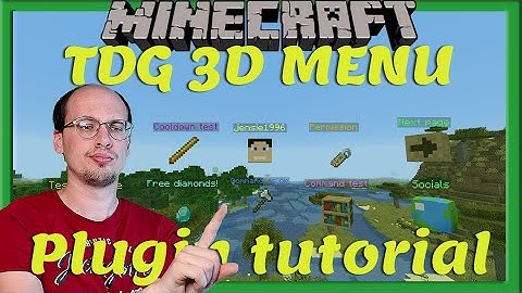 TDG 3D MENU PLUGIN || Minecraft Tutorial [Nederlands/Dutch]