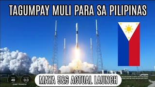 Isa nanamang Launch ang ginawa ng Pilipinas gamit ang SpaceX falcon 9 para sa Maya 5 and 6 project.