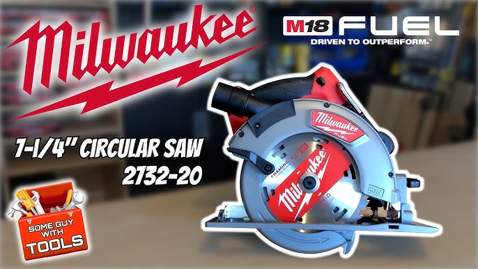 931024-2 Milwaukee 7-1/4 M18 FUEL Cordless Circular Saw, 18.0