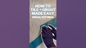 How to Tile and Grout (Learn with me / For beginners) #shorts #howto #tiling