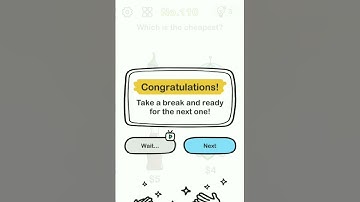 Brain out :- Level - 110 || WHICH IS THE CHEAPEST | #PlaygameswithSakina