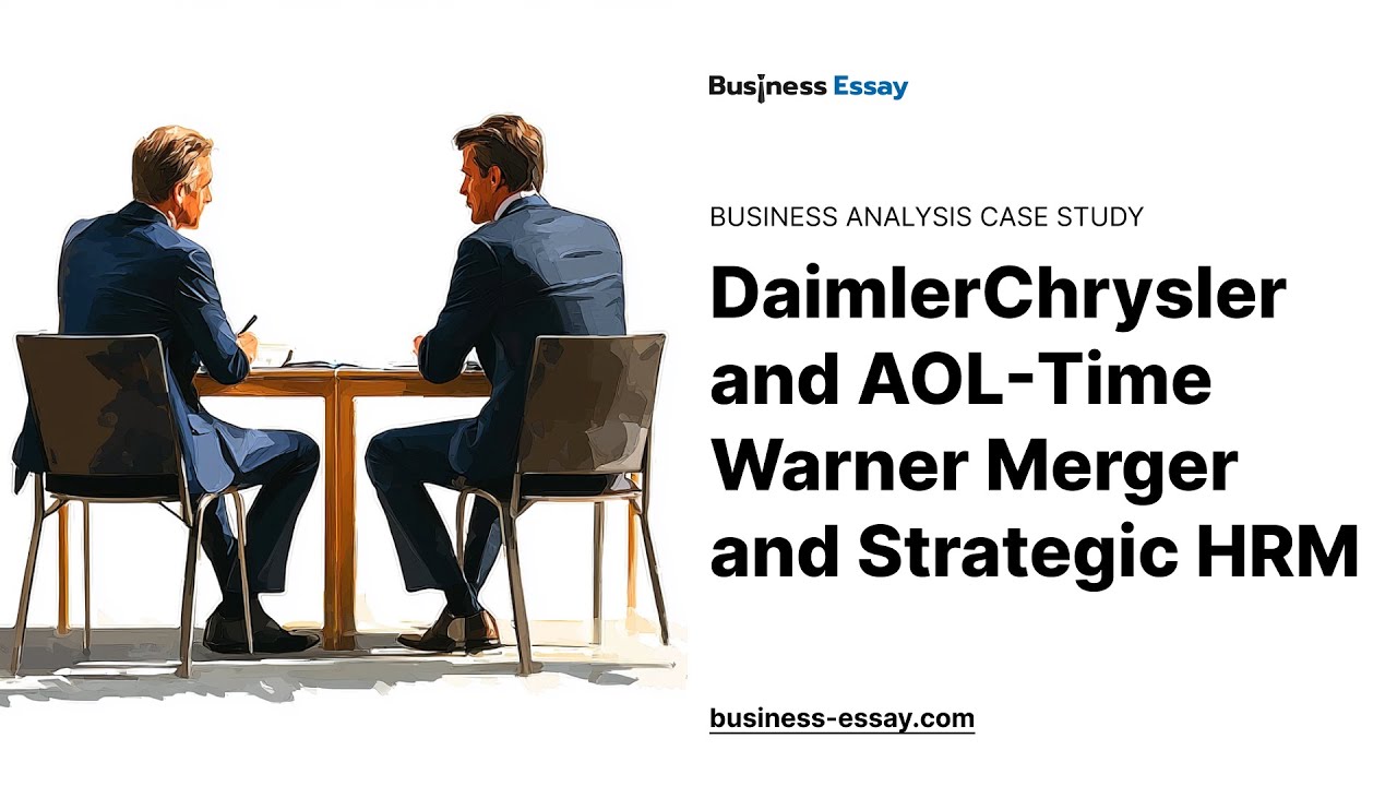 DaimlerChrysler and AOL-Time Warner Merger and Strategic HRM - Essay Example