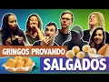 GRINGOS PROVANDO SALGADOS BRASILEIROS