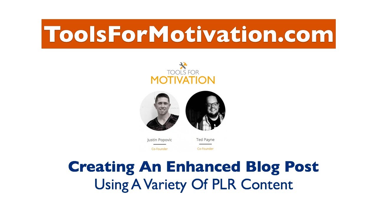 Creating An Enhanced Blog Post Using PLR Content - YouTube
